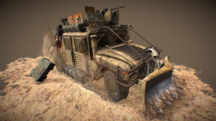 Dead Road War Machine 3D Model