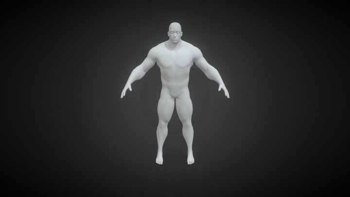 Basic humen body 3D Model