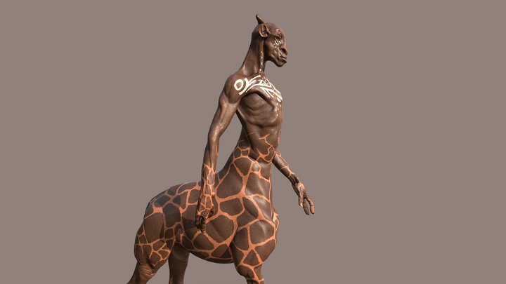 Centaur Giraffe "Onkarabile" 3D Model