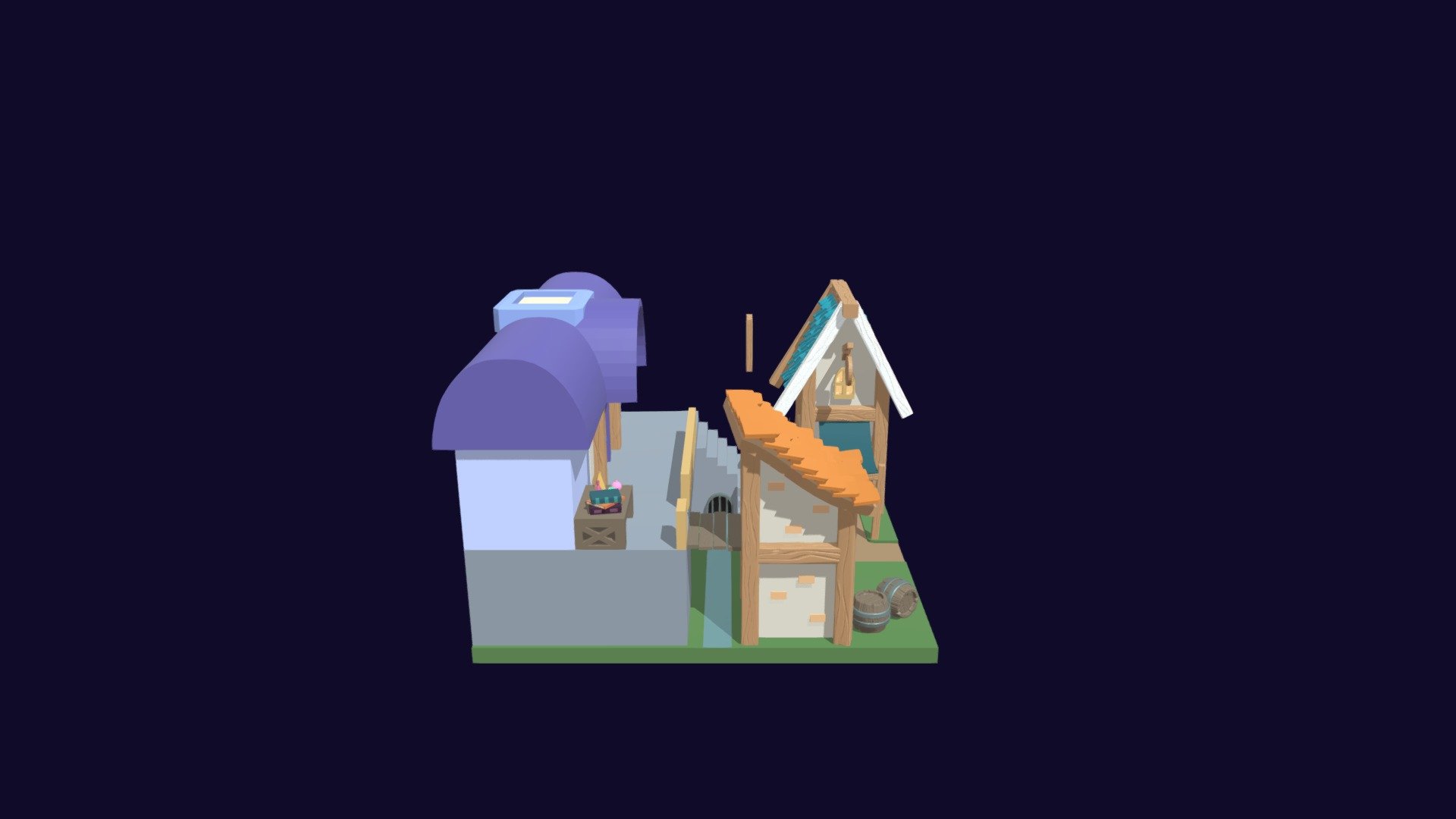 Whimsical Alley 3D model by tabithachristina [fef5fde] Sketchfab