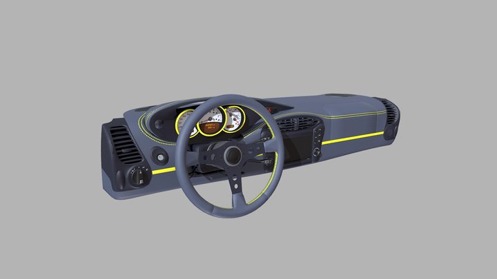 ZAPorsche Dashboard 3D Model