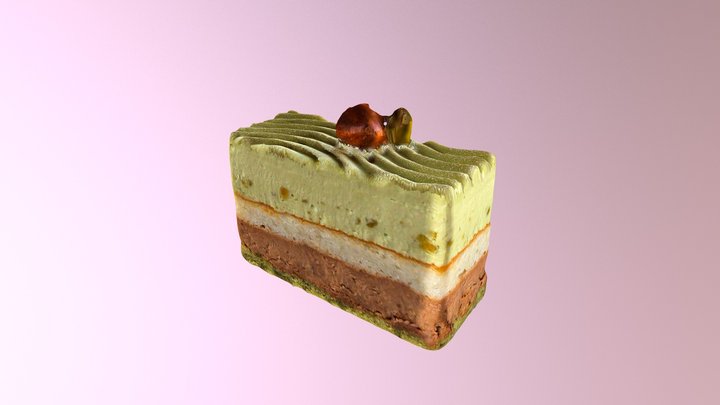 Pistachio Dessert 3D Model