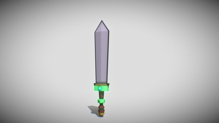 RPG Meidieval Sword 3D Model