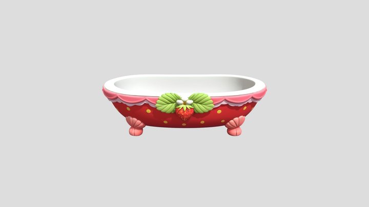 Strawberry Cartoon Bath