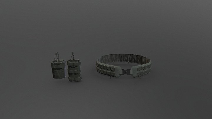 Tactical Belt "Falcon B1" 3D Model
