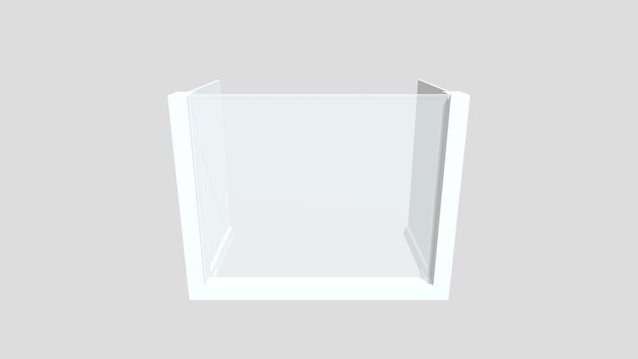 Classroom Desk Divider 3D Model