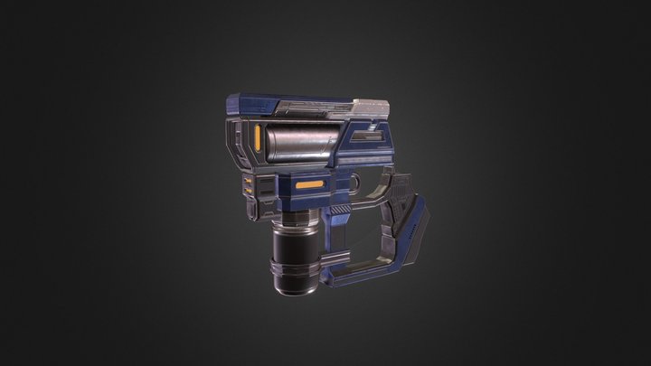 Sci-fi pistol 3D Model