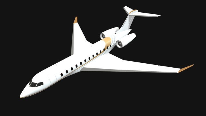 Bombardier Global 7500 3D Model
