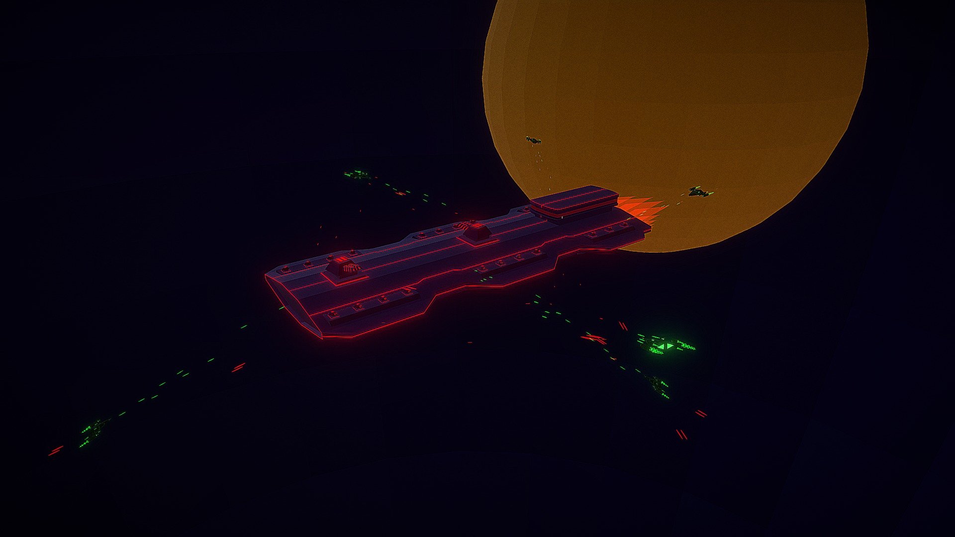Spaceship battle