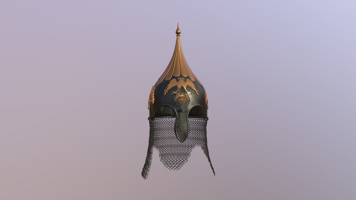 Seljuk-helmet-eagle 3D Model