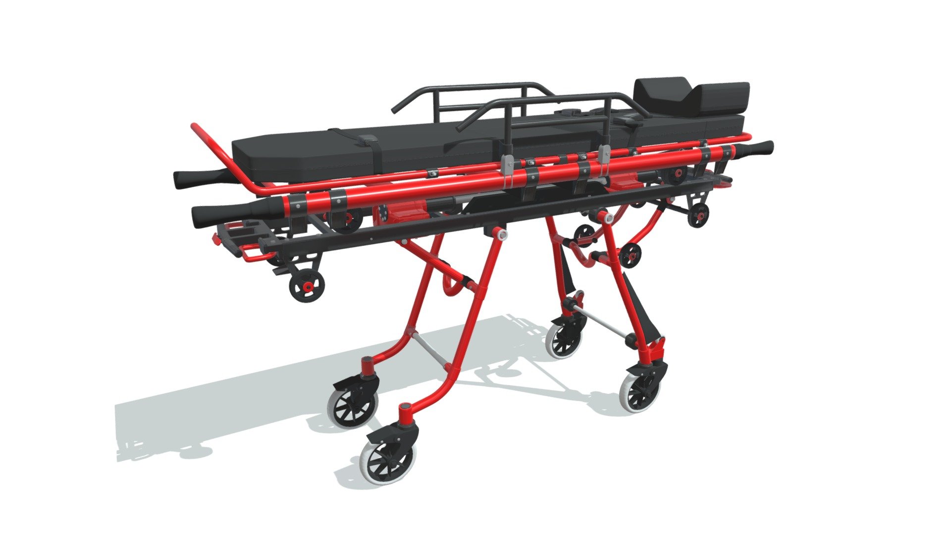 Ambulance Stretcher Trolley - Buy Royalty Free 3D Model By 3DHorse ...