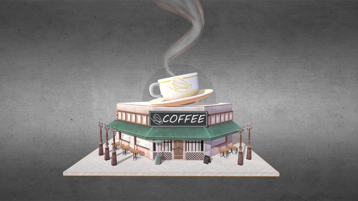 KWAN's FRENCH CAFE 3D Model