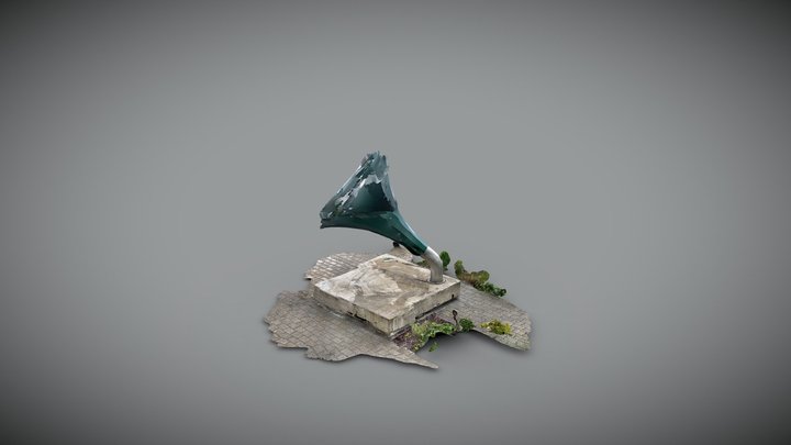 HMV Gramophone 3D Model