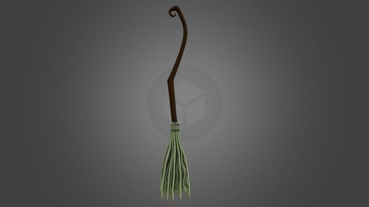 Whimsical Broom 3D Model