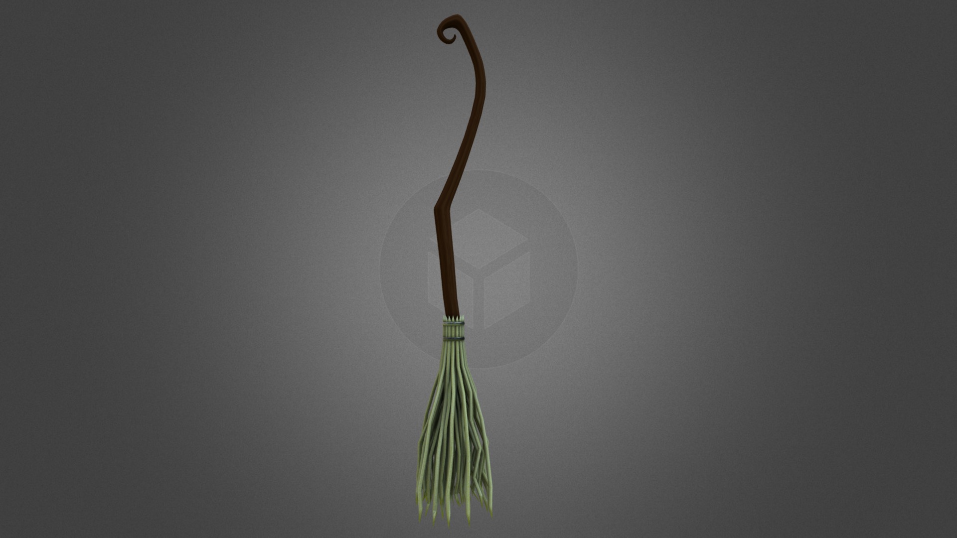 3D model Whimsical Broom - This is a 3D model of the Whimsical Broom. The 3D model is about a light bulb from a ceiling.