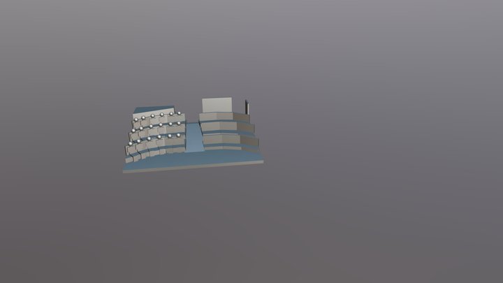 Зрительный зал ЮМР 3D Model