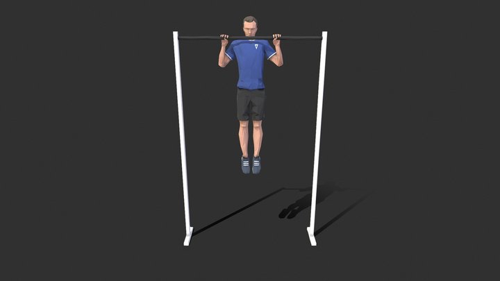 Pull Up Exercise 3D Model