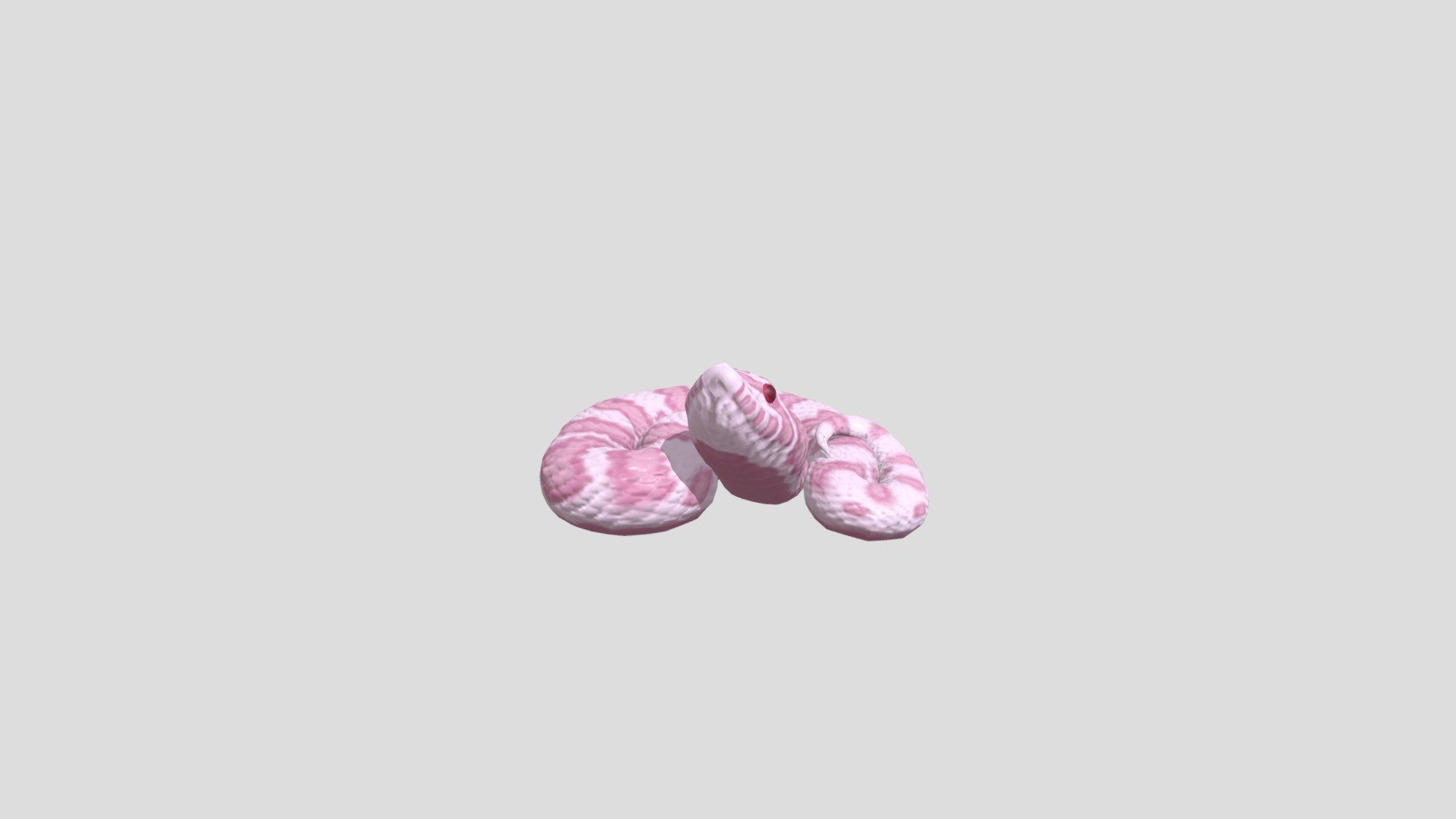 pink snake - 3D model by ValerieSJG [ff003d0] - Sketchfab