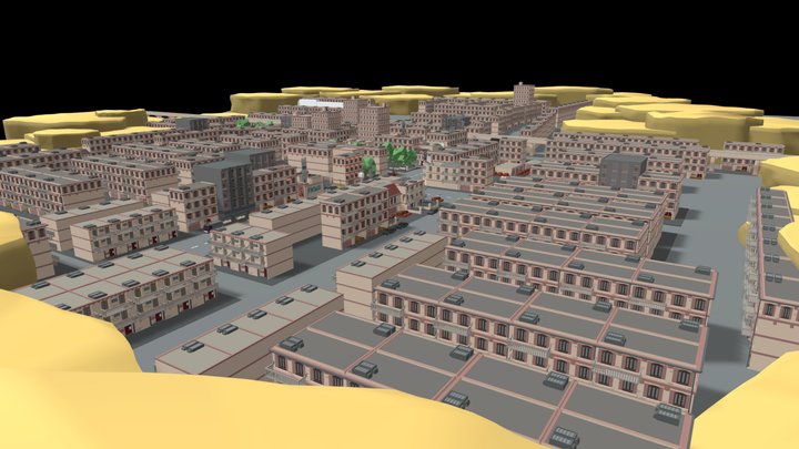 low poly city (work in progress) 3D Model