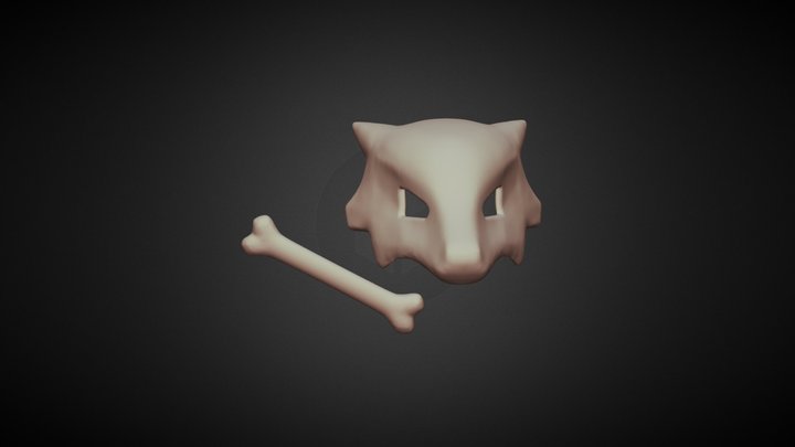 Marowak skull and bone 3D Model