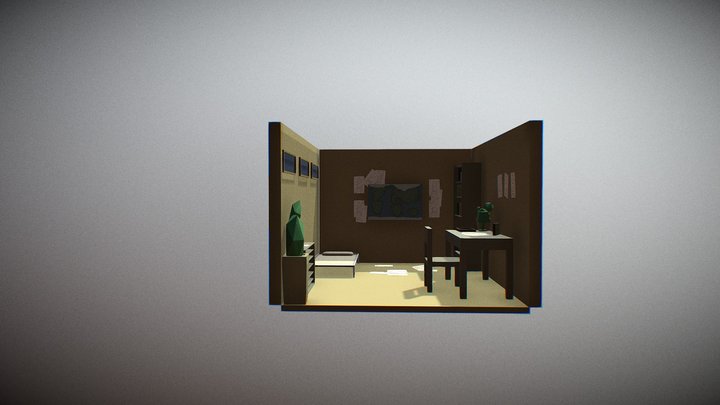 Room lowpoly 3D Model