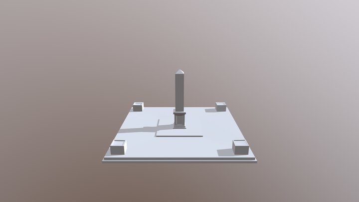 Harrison's World War Memorial Finished 3D Model