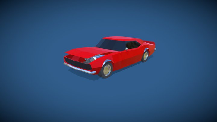 1967 Chevrolet Camaro SS Low Poly 3D Model