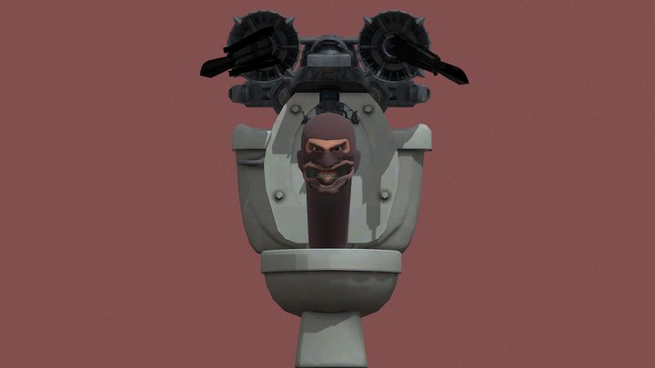 spy toilet (tf2skibiditoilet) 3D Model