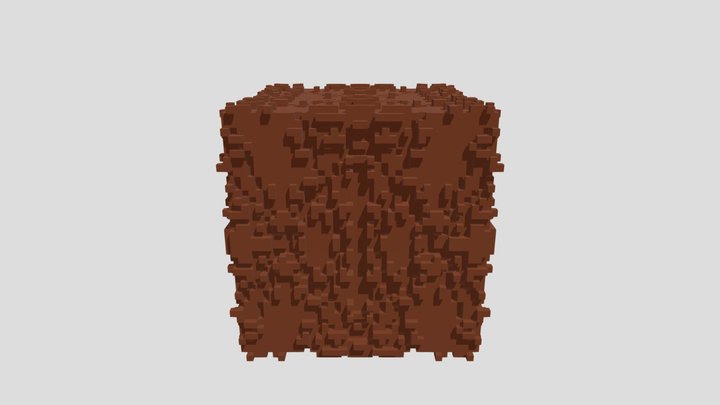 High Quality Red Sand Block 3D Model