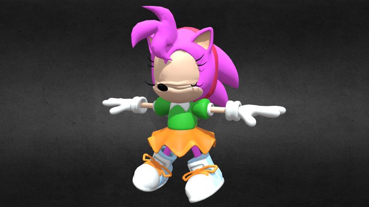 Sonic e Amy Rose Modelo 3D - TurboSquid 1085207