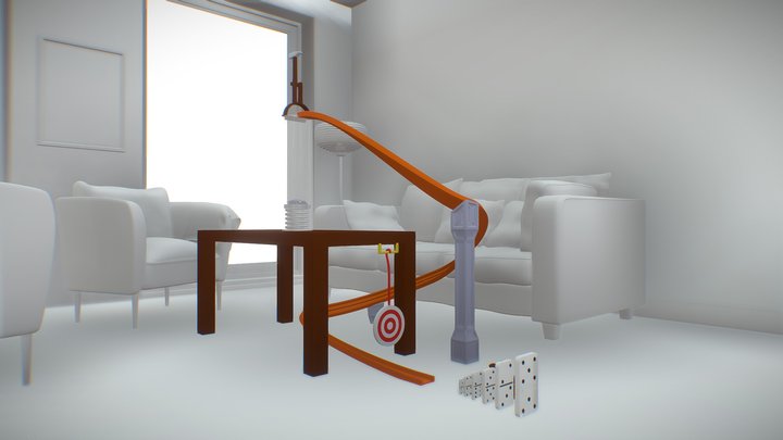 Rube Goldberg Energy Transfer Animation Project 3D Model
