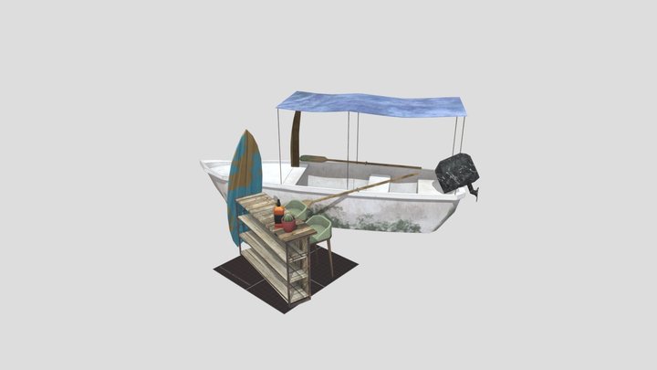 DAE 5 Finished props - By the ocean 3D Model