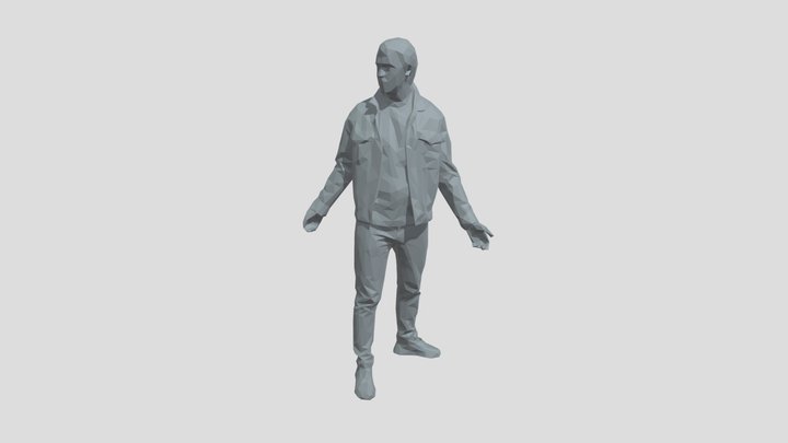 Lowpoly Male Standing