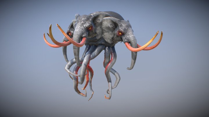 Elephant Heads_V7 3D Model