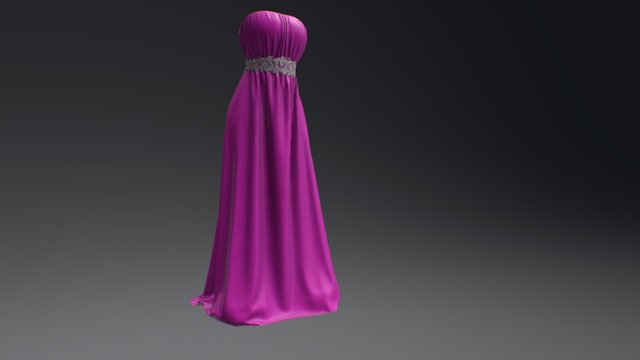 Evening Gown 3D Model