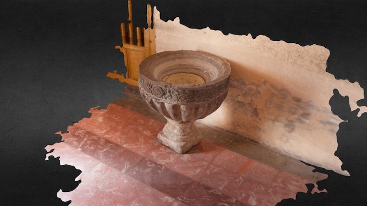 Pila Bautismal Atlixco 3D Model