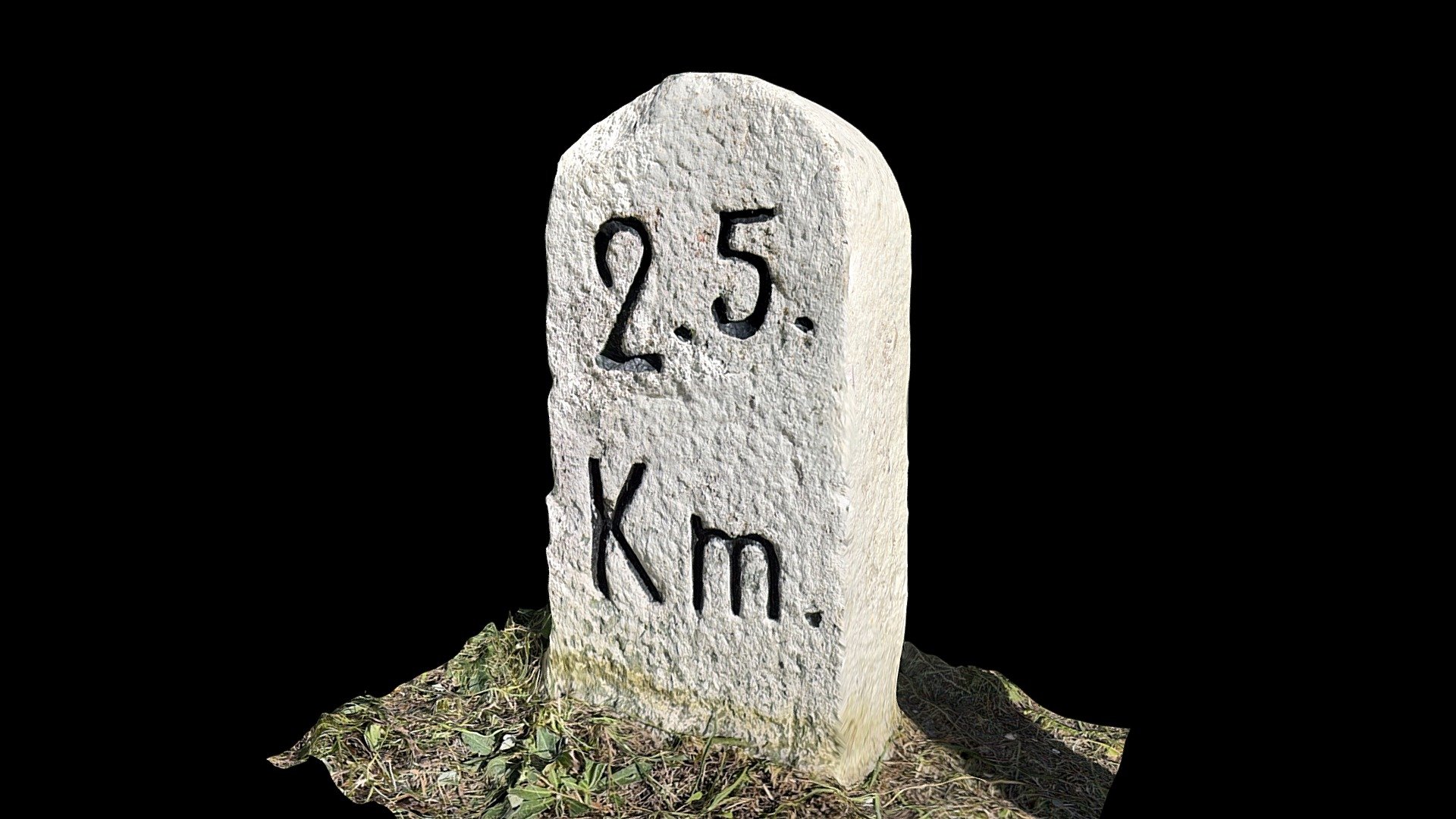 Milestone Brigelserstrasse km 2.5 - Download Free 3D model by clwacker ...