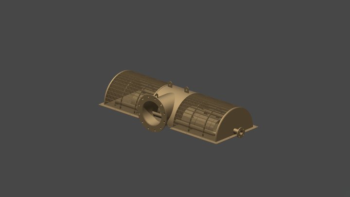Johnson Screens Half-Intake HT30x14HC 3D Model