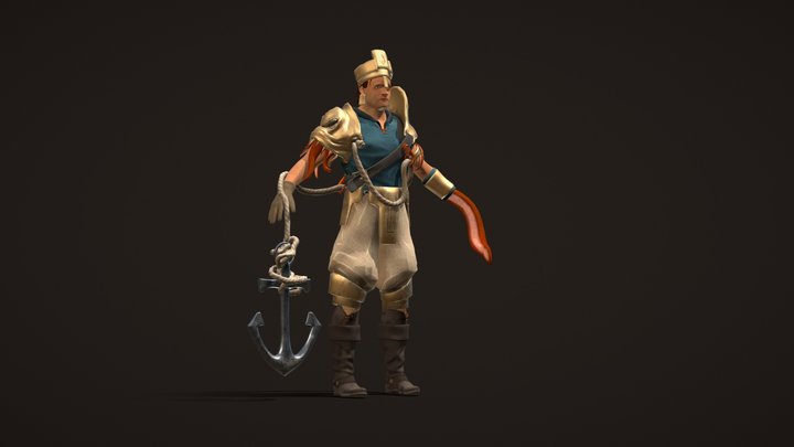 Kraken Godess' army High Commander 3D Model