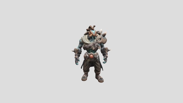 Arena_Char_ Test_ Rig_ Anim 3D Model