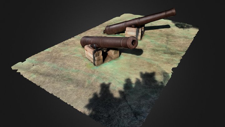 Canons d' Artilleria del Sant Crist de Balaguer 3D Model