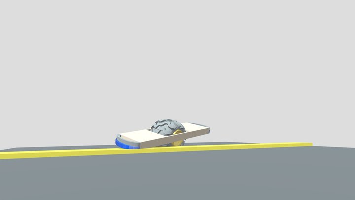 The One Wheel Hover Board 3D Model