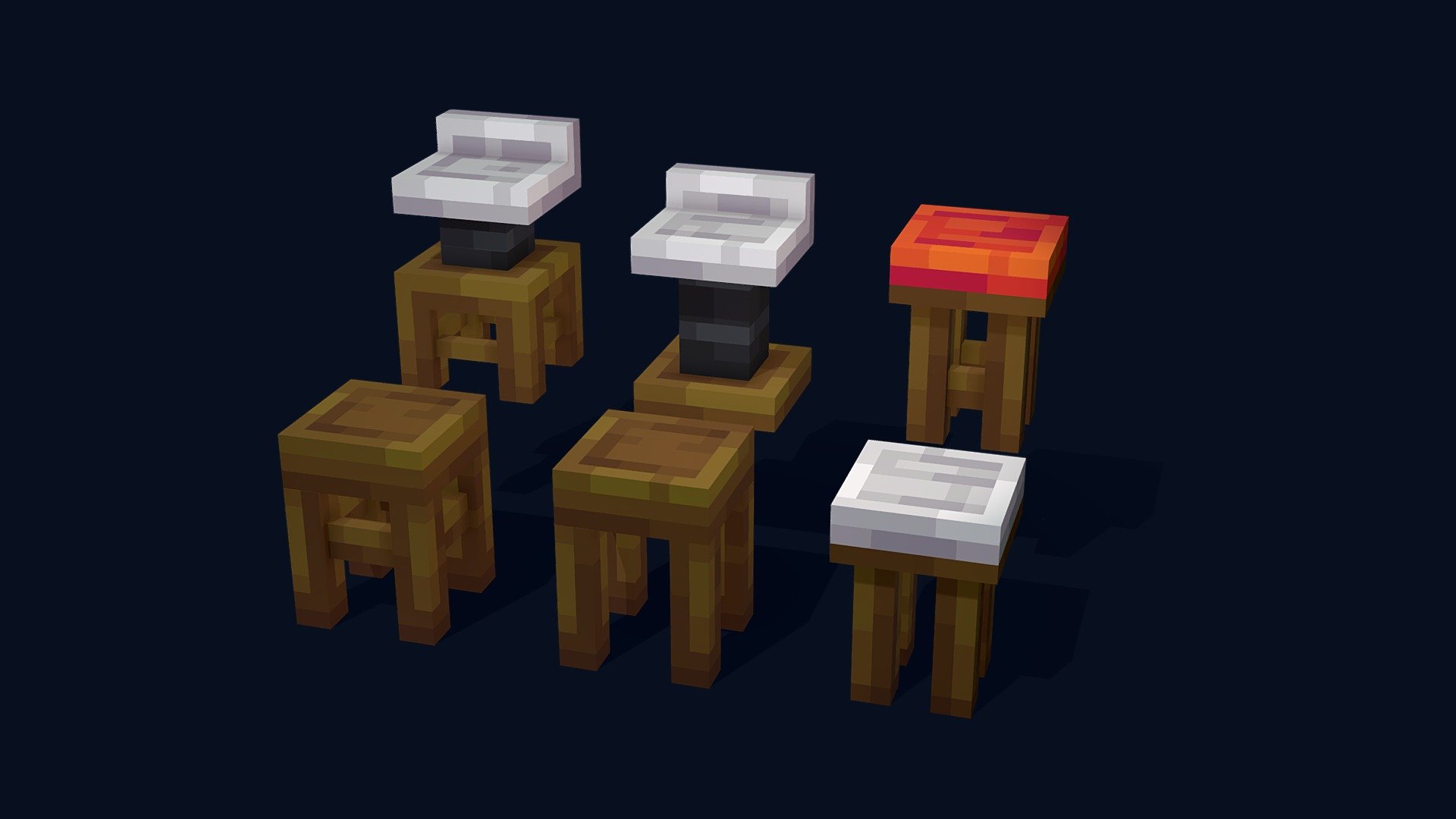 Stools - 3D model by SirJain2 [ff08633] - Sketchfab