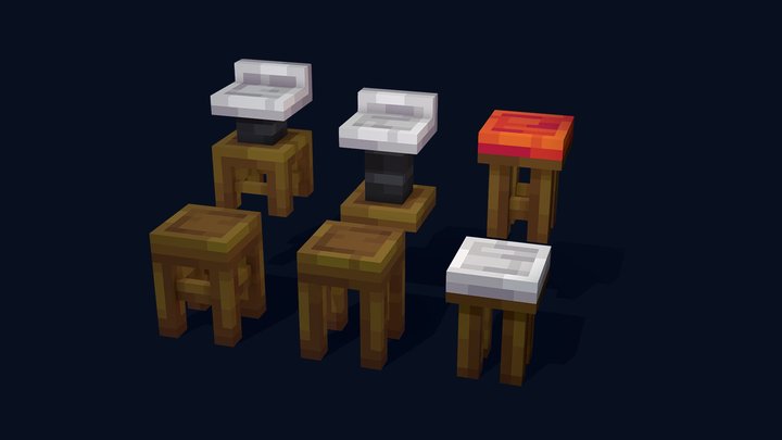 Stools 3D Model