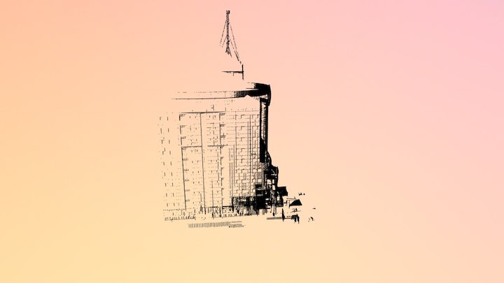 Al-Jarbou Tower in Al-KHober Saudi Arabia 3D Model