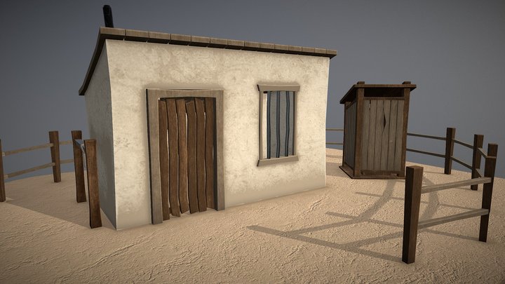 Outlaw's Hideout Environment 3D Model