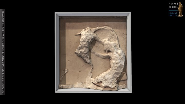 3D rendering of Metope West 14 (Parthenon)
