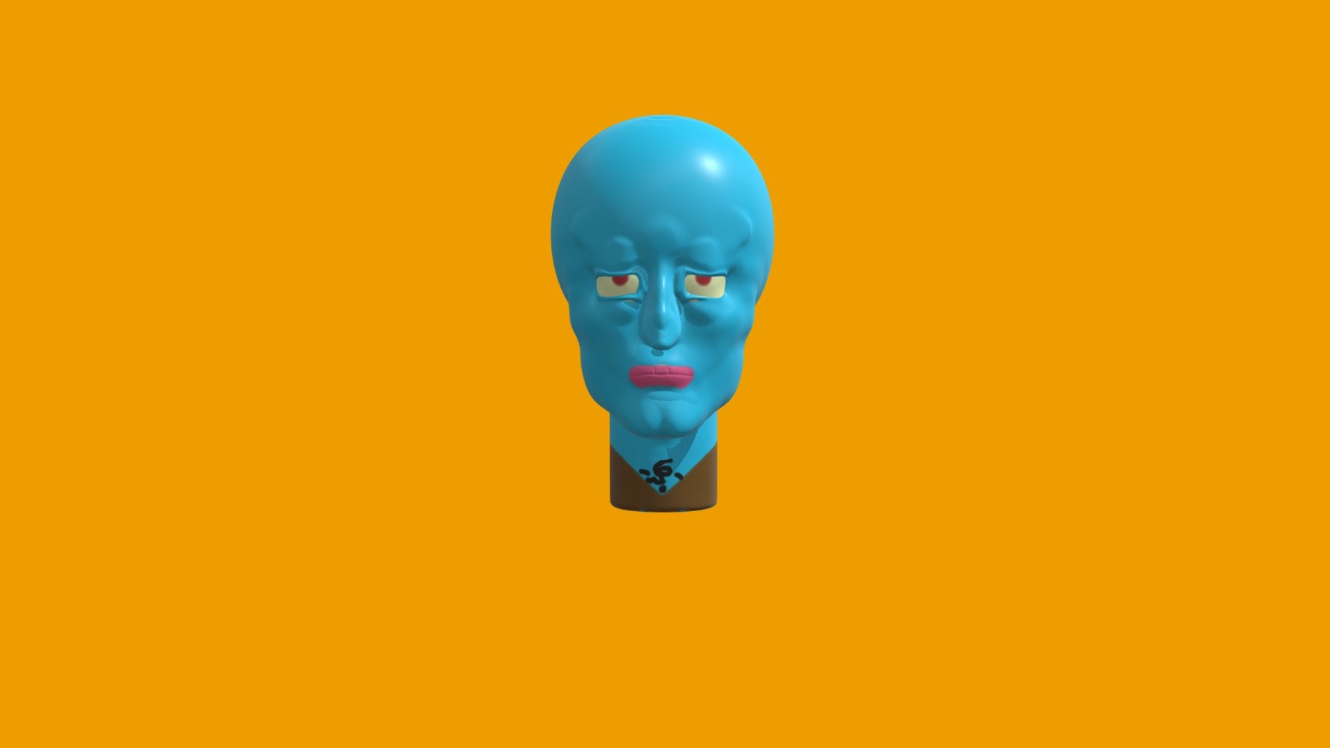 Handsome Squidward D Model By Handsome Squidwards Art Zemc Ff Ae Sketchfab