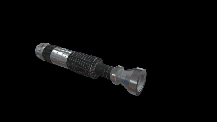 Custom Lightsaber Hilt 3D Model