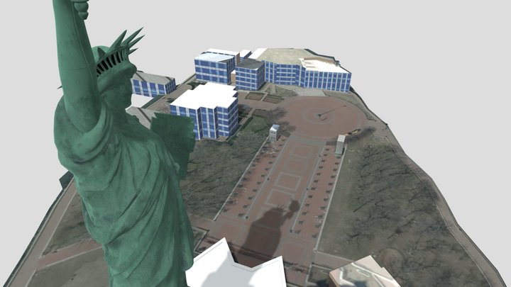 Statue of liberty blend file 3D Model